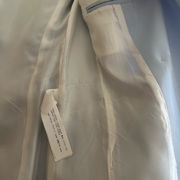 Zara Blue and Gold Blazer with Structured Silhouette - Picture 5 of 8